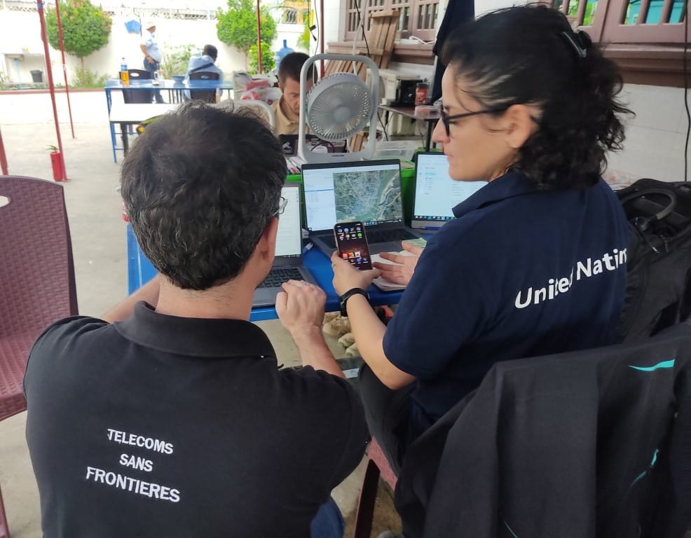 TSF et l'ONU collaborent lors de l'évaluation des besoins après le séisme de magnitude 7,7. Myanmar, 2025.